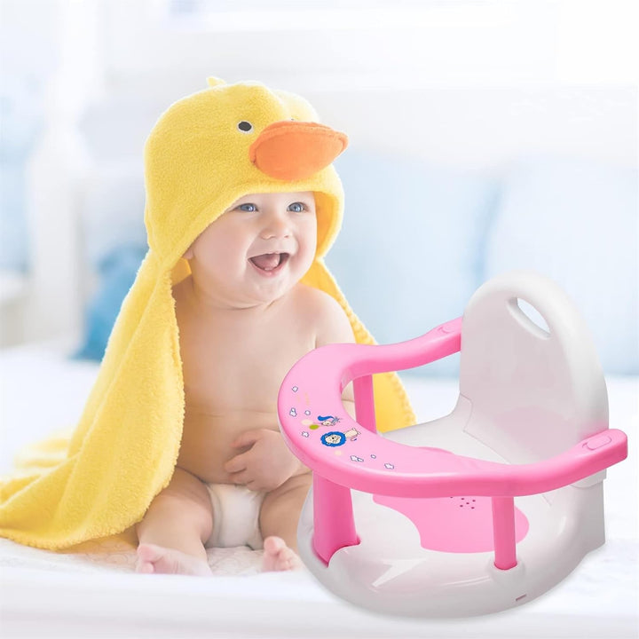 Badesitz Baby, Badewannensitz Rutschfester mit Leistungsstarken Saugnäpfen, Badewannenstuhl für 6-18