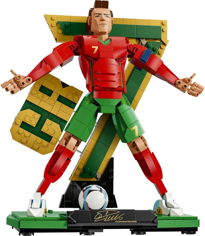 LEGO Editions Cristiano Ronaldo – Fussballlegende Spielzeug - 3D Figuren Modellbau - DIY Kinderzimme