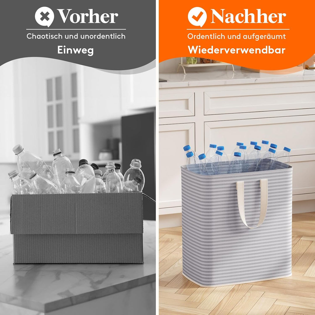 Lifewit 100L Wäschekorb Gross Wäschesammler Faltbar Wäschebox Wasserdicht Wäschesortierer Aufbewahru