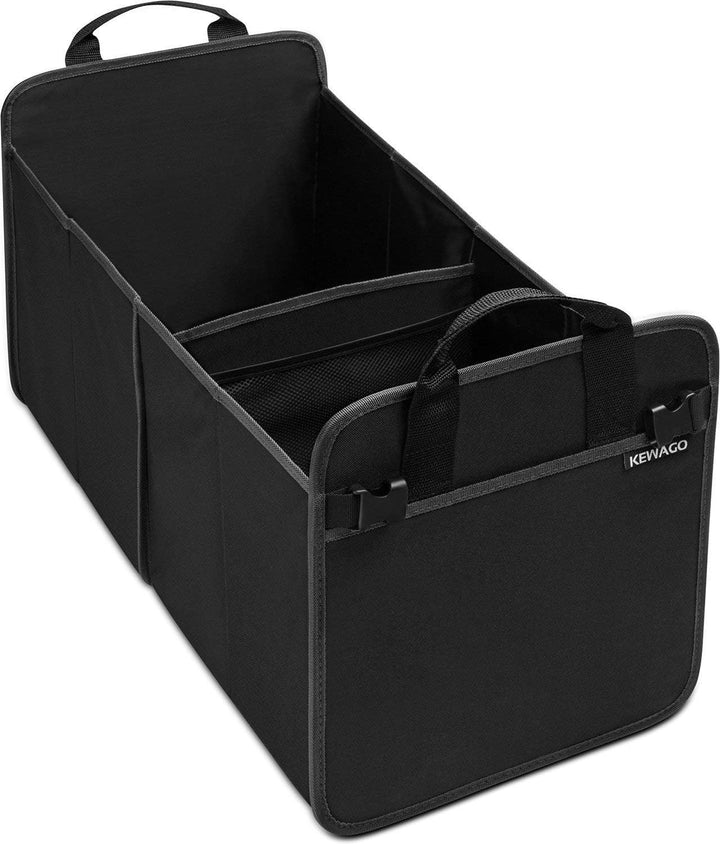 Kofferraum Organizer Faltbar - Auto-Aufbewahrungsbox mit Klett - Faltbox für Kofferraum & Rücksitz -