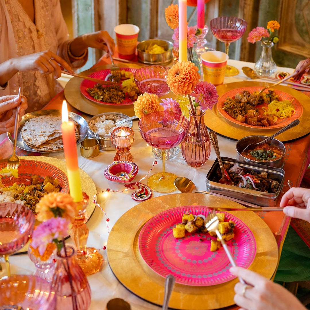 Talking Tables 3m Diwali Party-Dekoration - Wiederverwendbare Wimpelkette für Bunte Feste, ideal für