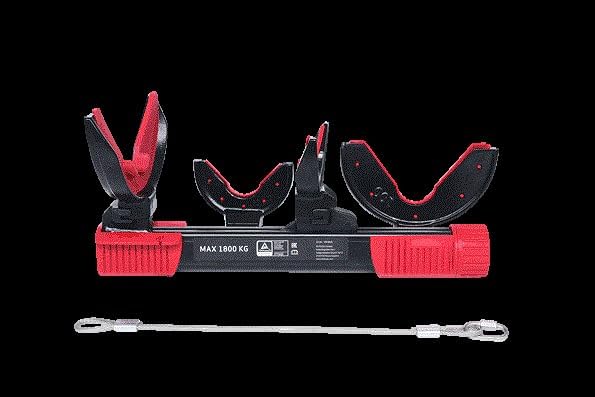KS Tools 500.8625 Federspanner-Satz, 6-tlg, max. Belastung 1800kg