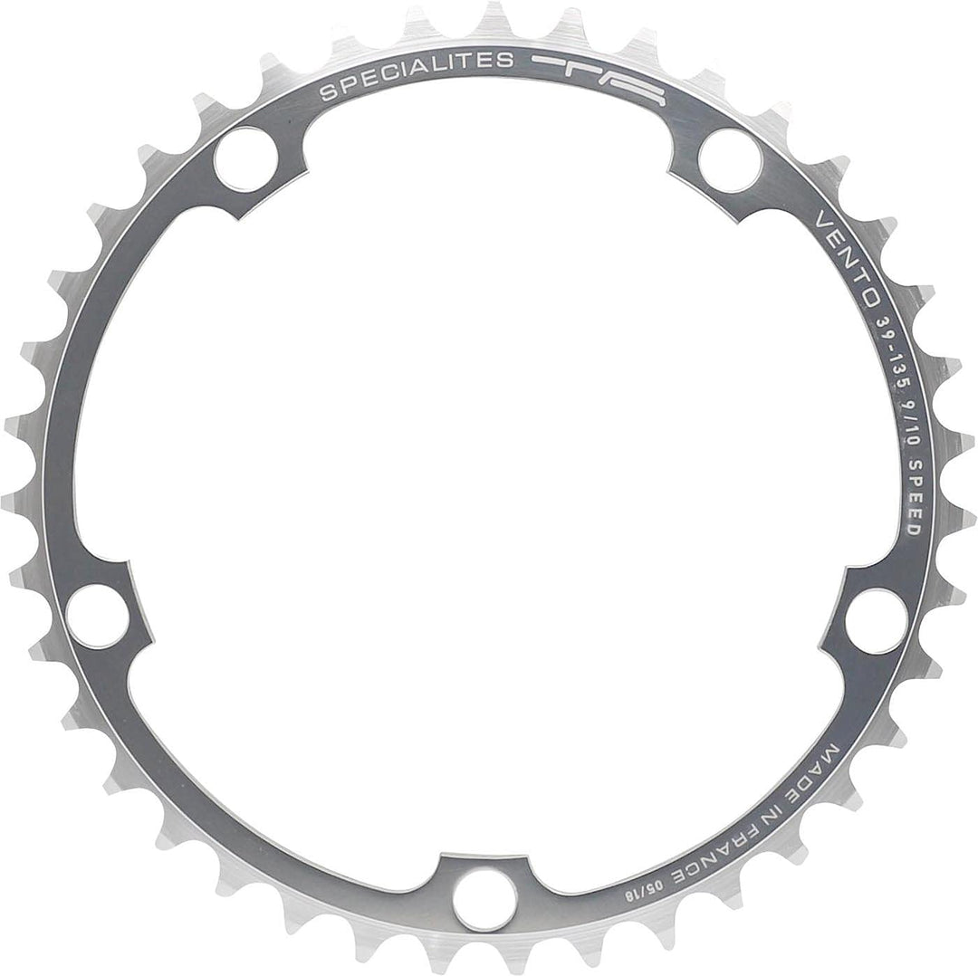 ATAT-1 Spécialités TA Unisex's Vento 135pcd Campagnolo 9/10 Speed Chainring TALLA: 42 Farbe: Silber,