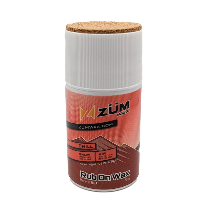 ZUMWax RUB ON WAX Ski/Snowboard - CHILL Temperature - 70 gram - INCREDIBLY FAST!!! by ZUMWax