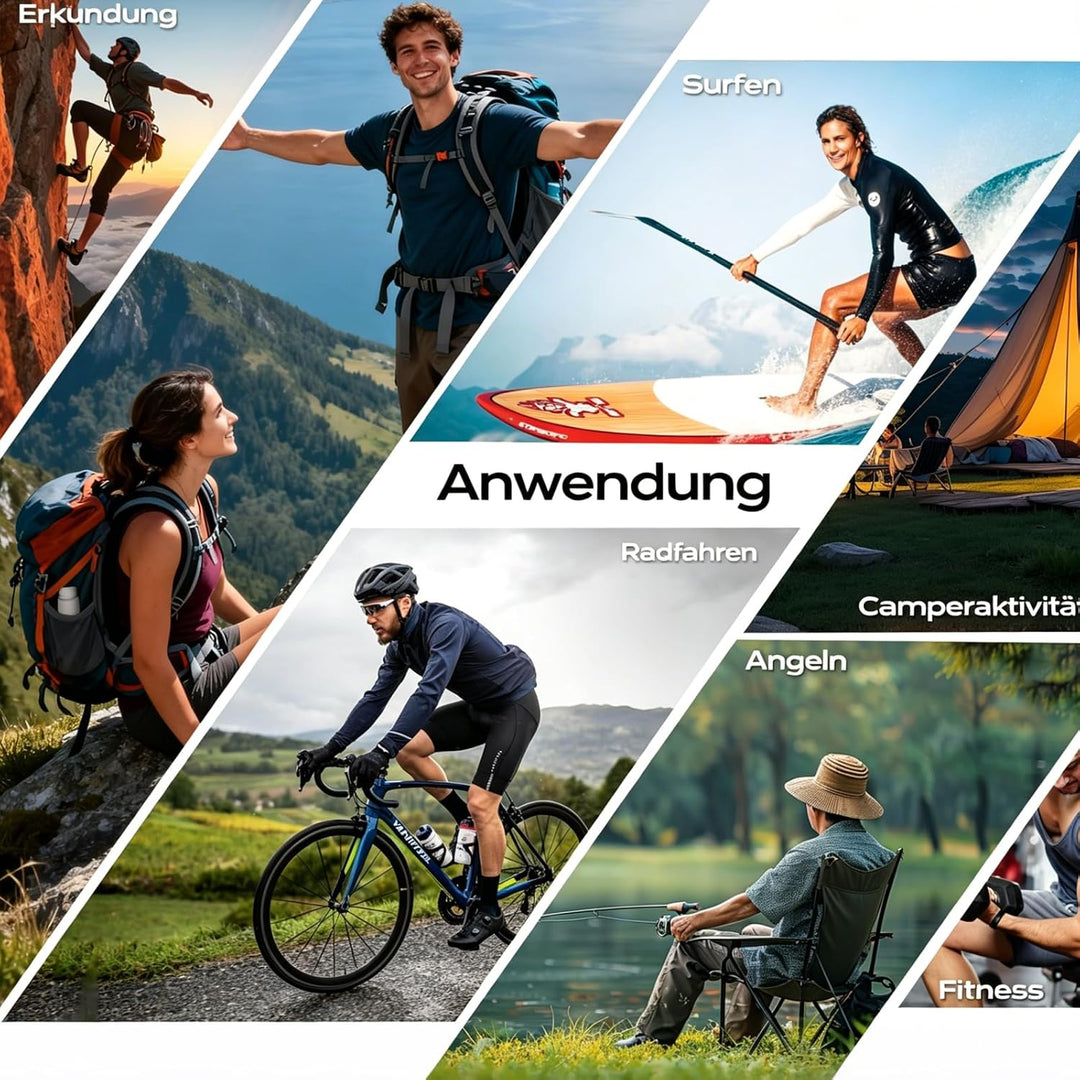 Mini Action Cam 1080P,Action Camera,Tragbare Kamera mit 360° Drehbarem Clip und Magnetclip,Mini K-Am