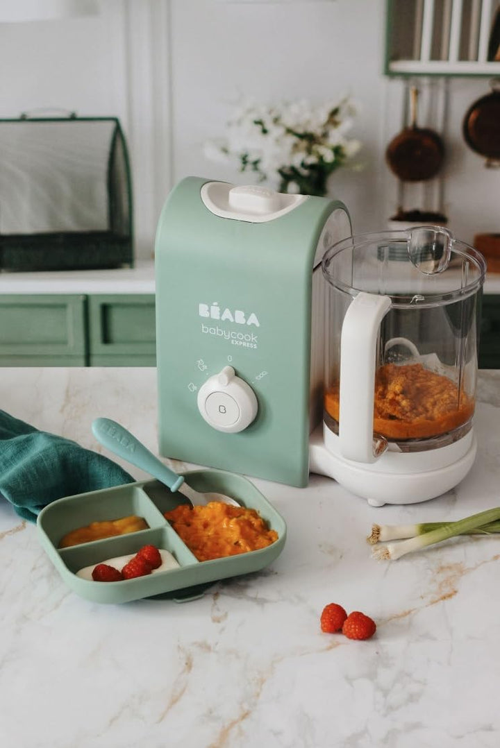 BEABA, Babycook Express, Baby Robot 4 in 1 Mixer/Standmixer, 15 Min. schnelles Kochen, Mixen nach Ma