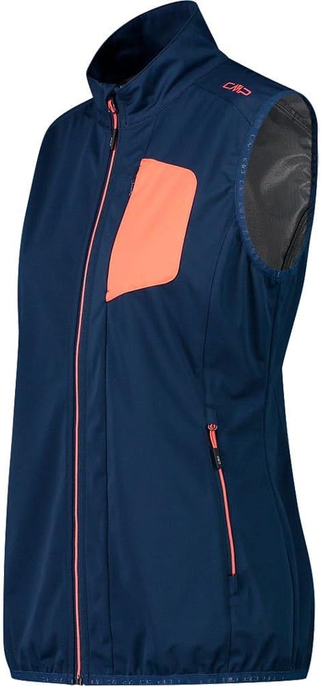 CMP Damen Softshell Weste Outdoorweste 38 Blau, 38 Blau