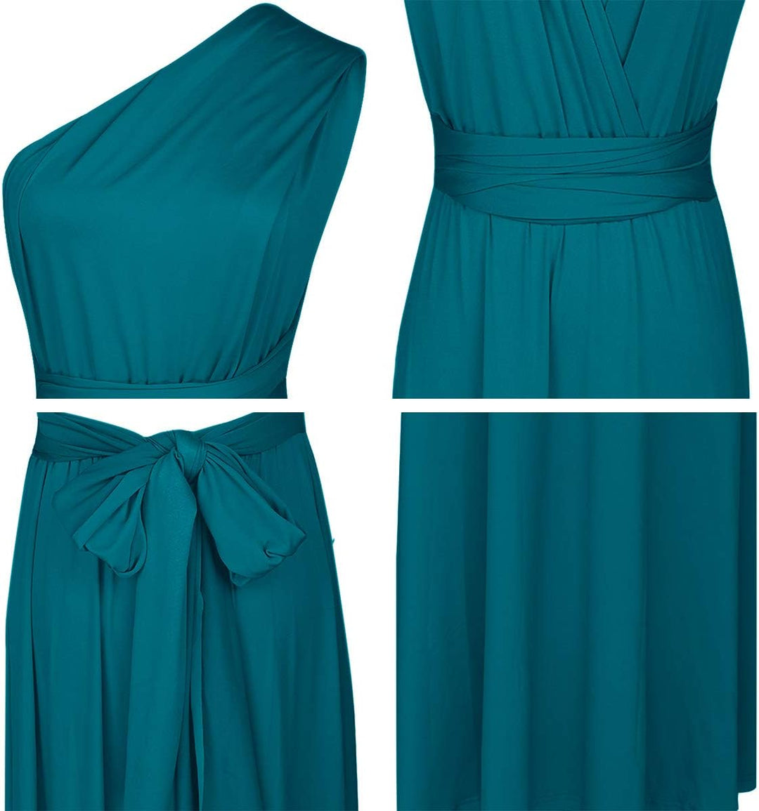 FYMNSI Damen Multiway Lange Abendkleid Hochzeit Brautjungfernkleid Bodenlang Partykleid Cocktailklei