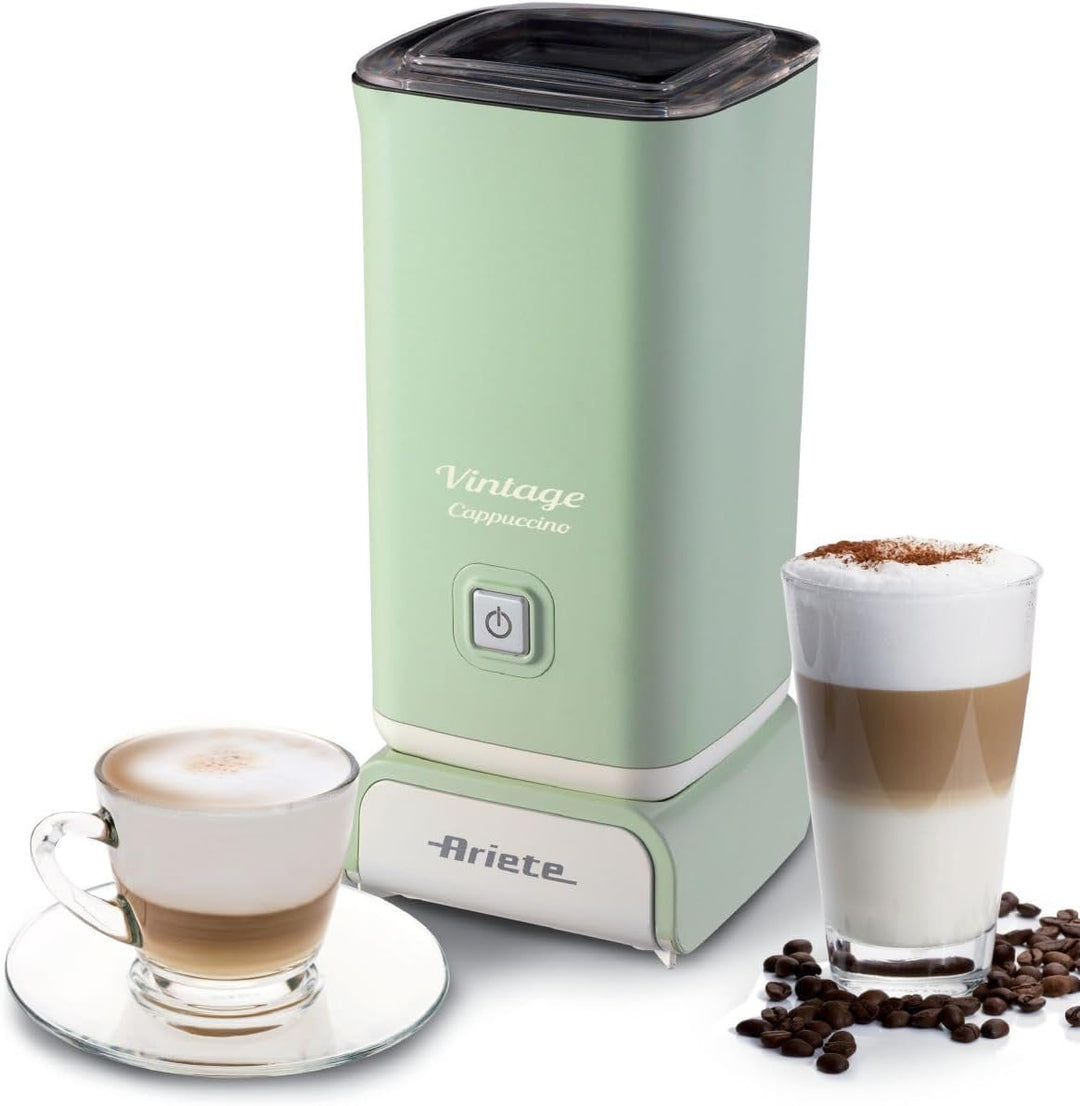 Ariete Vintage Cappucino 2878, Retro Elektrischer Milchaufschäumer im Retro-Stil für Cappuccino & He