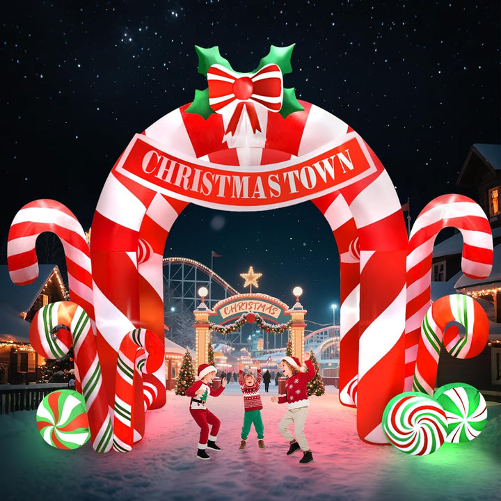Kalolary 13FT Aufblasbare Weihnachtsdekoration mit LED Beleuchtung