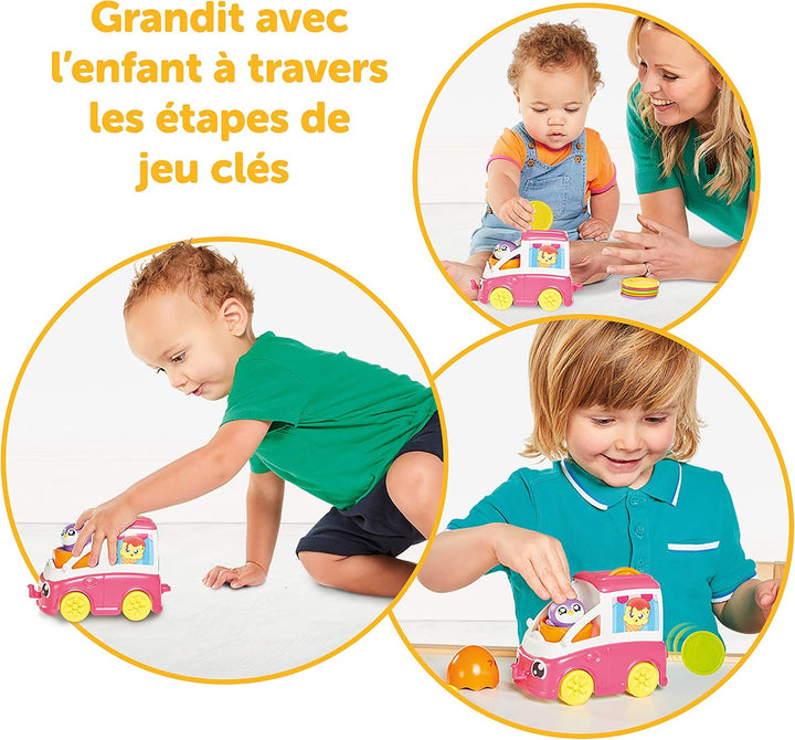 TOMY Toomies Versteck- und Quiek Mein kleiner Eiswagen, das Schiebe und Osterspielzeug für Babys, Mu