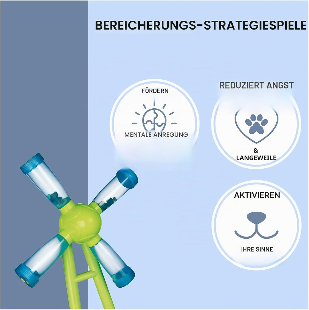 TRIXIE Hunde-Aktivitäts-Windmühlen-Spielzeug, Hundespielzeug, Leckerli-Puzzle, interaktives Spielen,