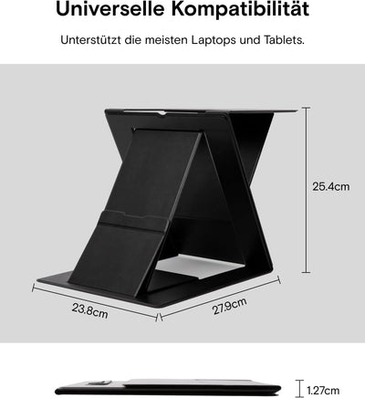 MOFT Z unsichtbarer dünner Ständer und Tragbarer Schreibtisch, Verstellbare Sitz-/Stehwinkel, Kompat