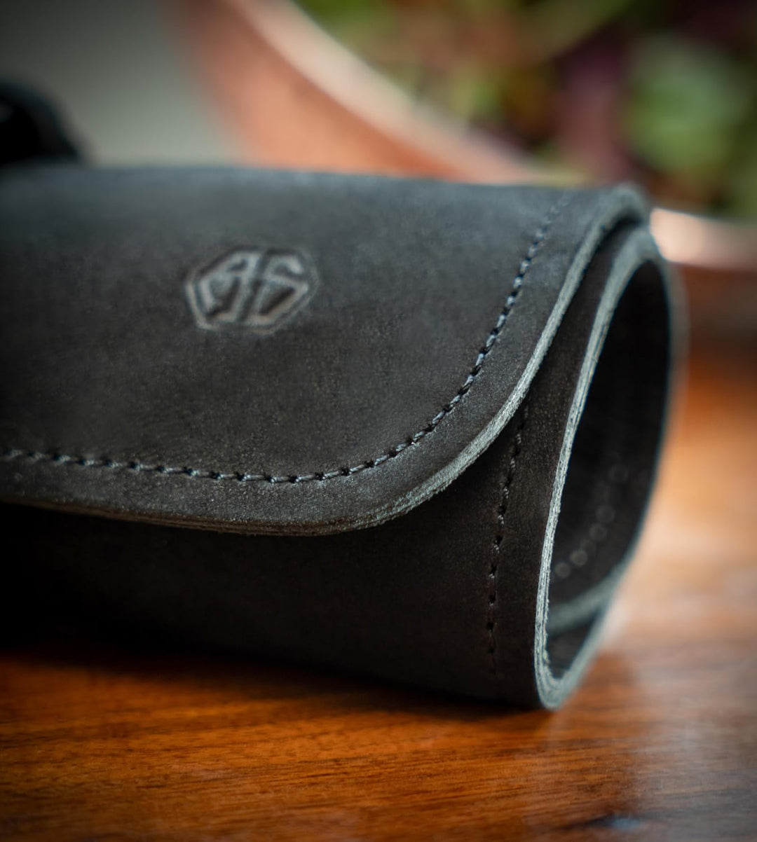 Messertasche Leder für Köche - Echt-Leder Kochmesserrolle gross – Messer Tasche Kochmesser verschlie