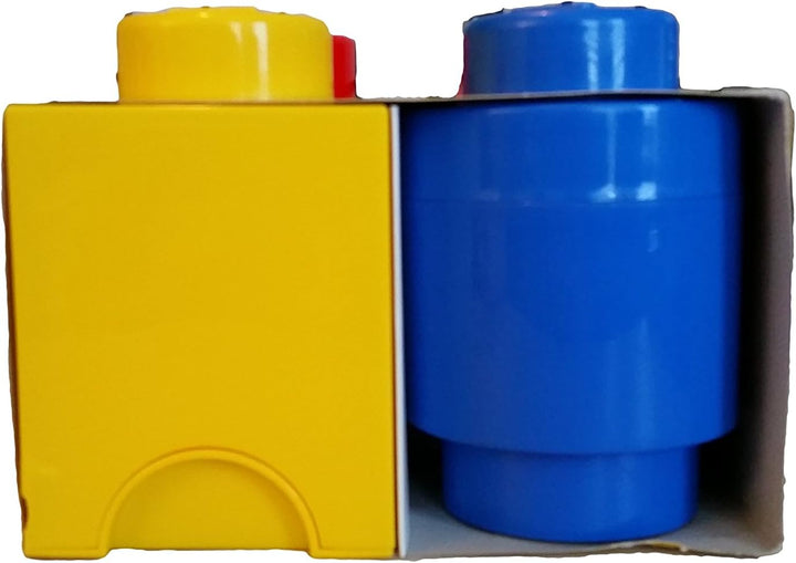 LEGO Storage Brick 4-Piece Set, Bright Red, Blue & Yellow