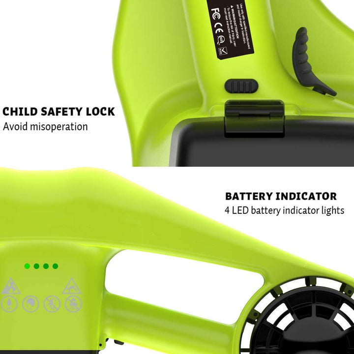 Asiwo Unterwasserscooter Tauchscooter mit Action Kamera Halterung, Seascooter mit Doppelmotor für Ta