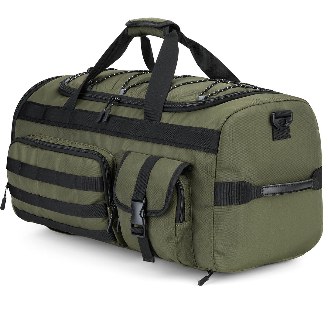 Gonex 45L Sporttasche & Reisetasche Herren, 3-in-1 Tragbar Taktische Trainingstasche mit Schuhfach –