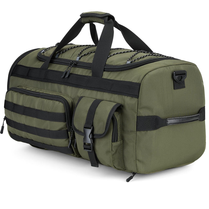 Gonex 45L Sporttasche & Reisetasche Herren, 3-in-1 Tragbar Taktische Trainingstasche mit Schuhfach –
