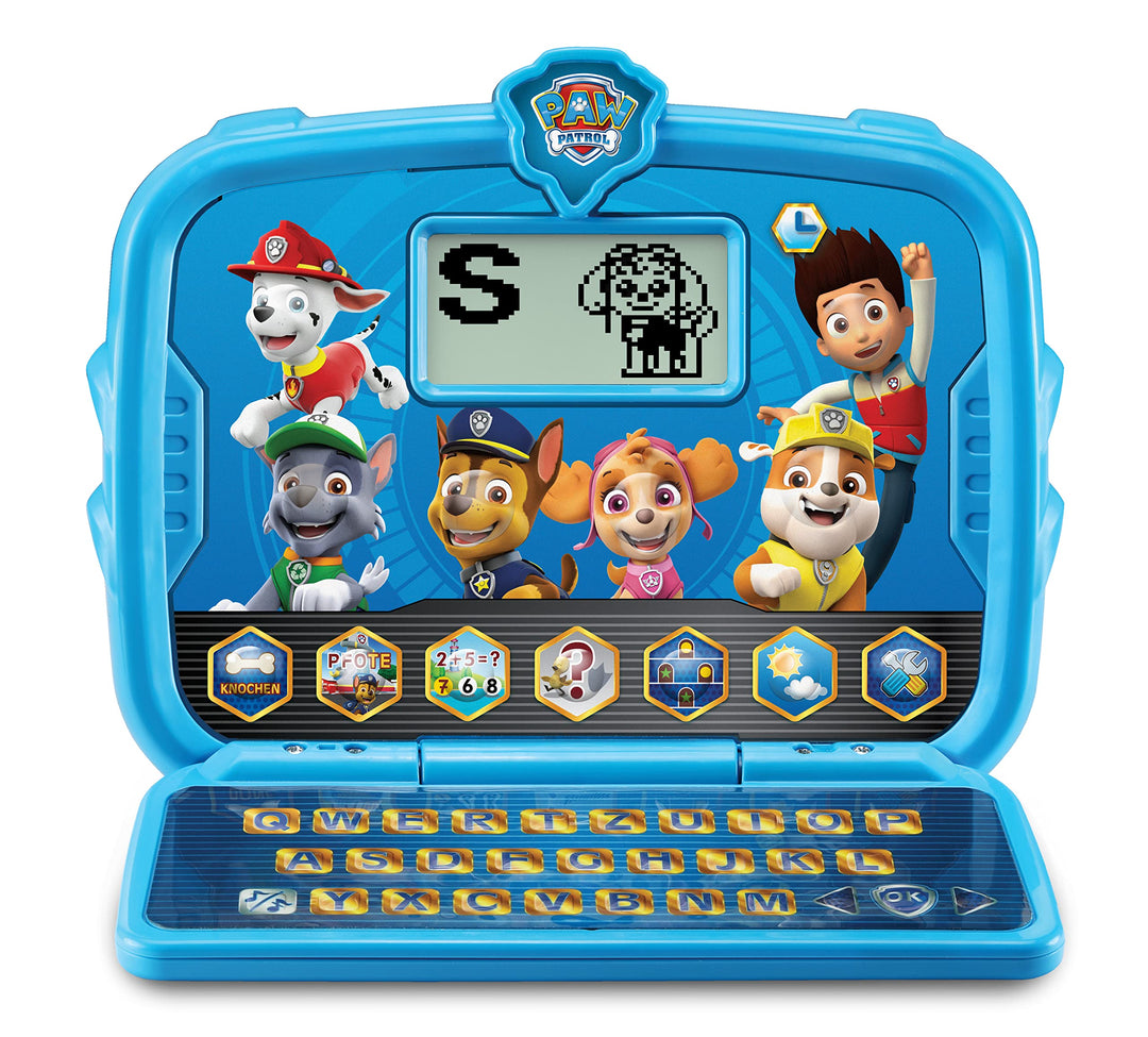 VTech PAW Patrol Lernlaptop – Lerncomputer mit den Originalstimmen der PAW Patrol und Spielen zum Le