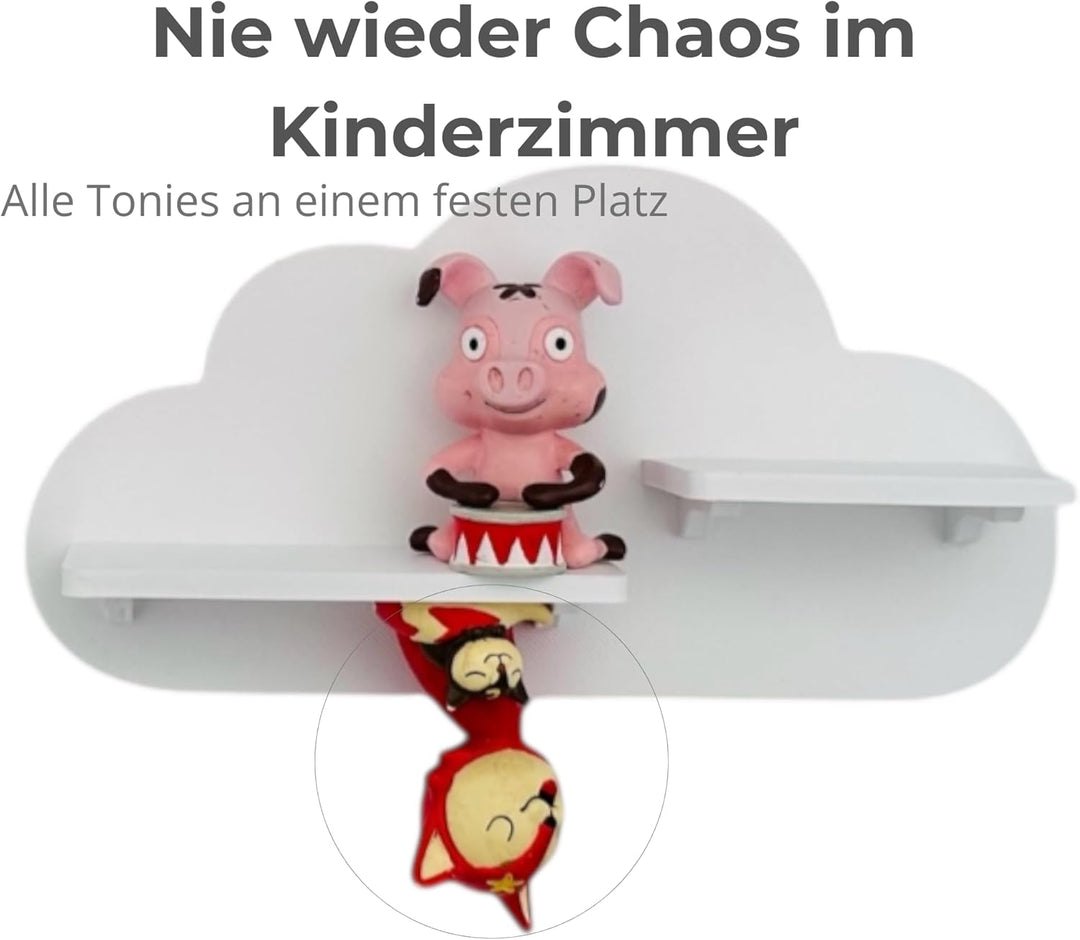 3er Wolken-Set Weiss passend/Kompatibel für die Toniebox Toniefiguren