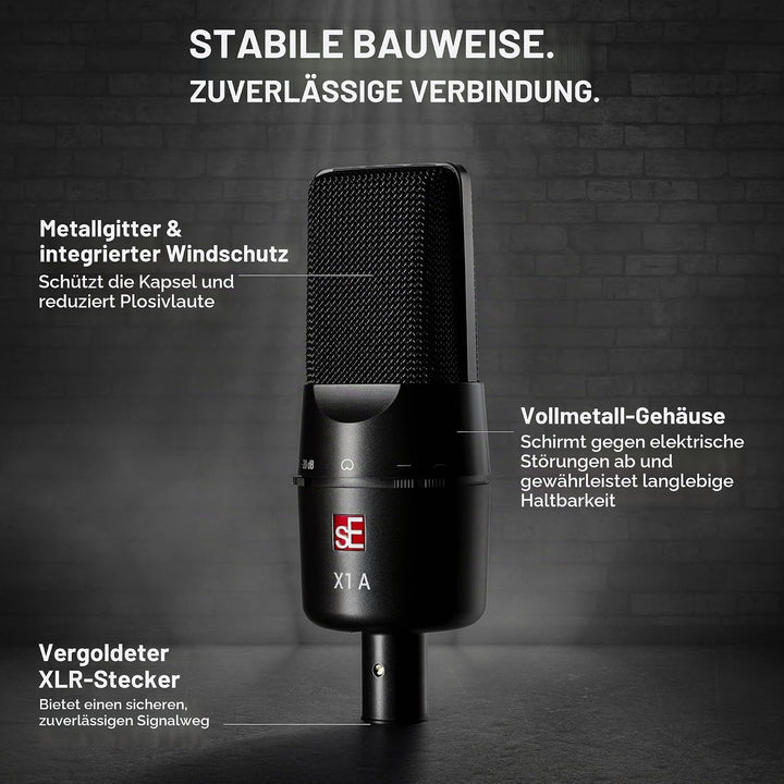 sE Electronics X1 A Schwarz, Schwarz
