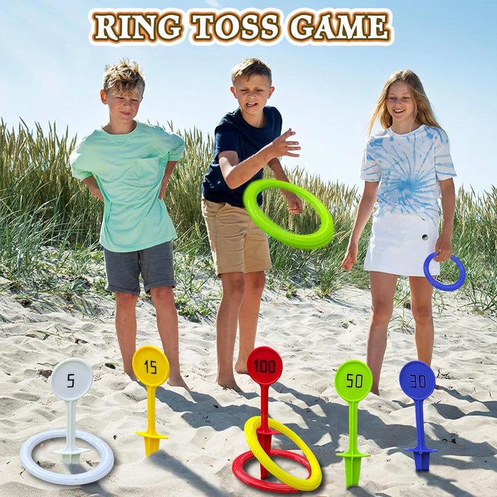 Outdoor Spiele für Kinder, 36Pcs Kindergeburtstag Partyspiele Gartenspiele für Kinder, Sackhüpfen Sä