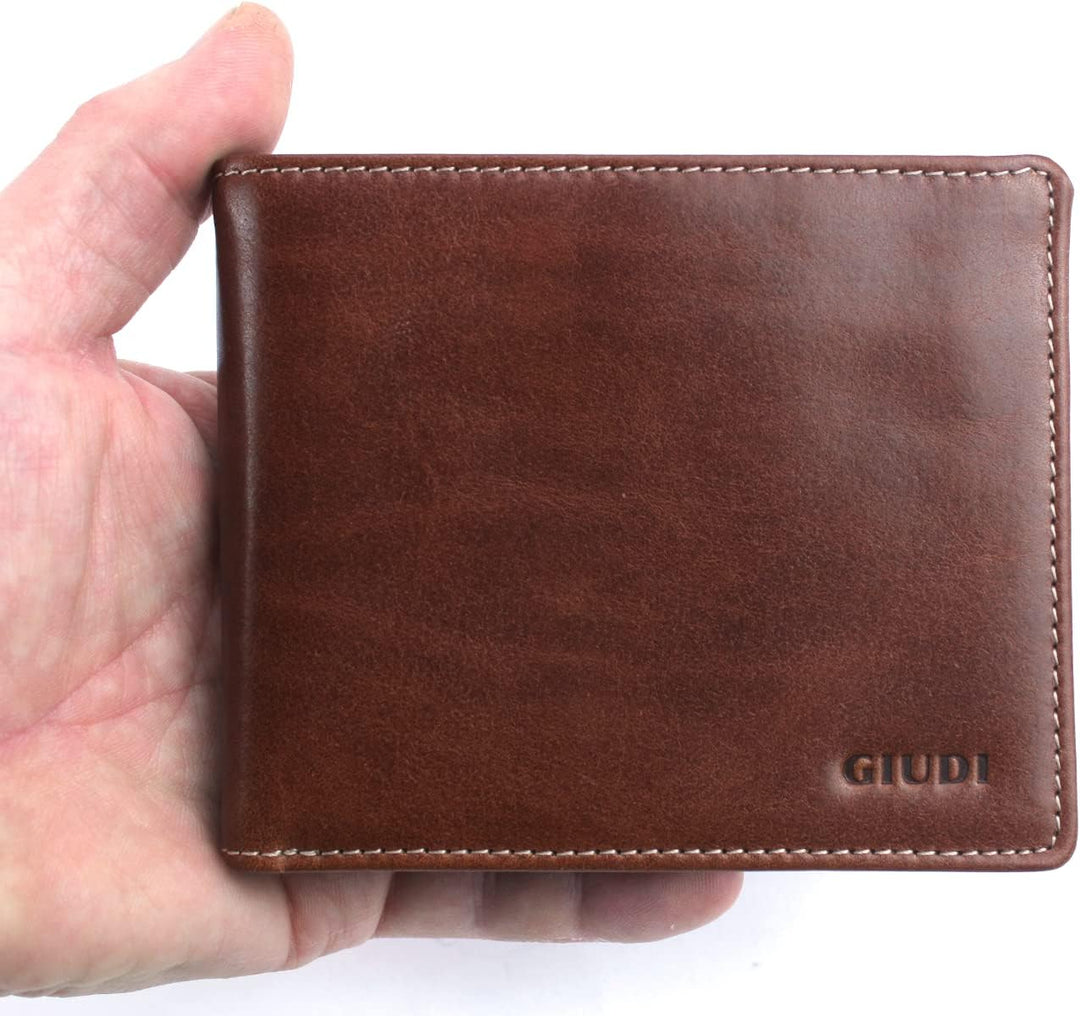 GIUDI ® Geldbörse Herren Wiener Schachtel Gross Rindsleder Cognac, Cognac