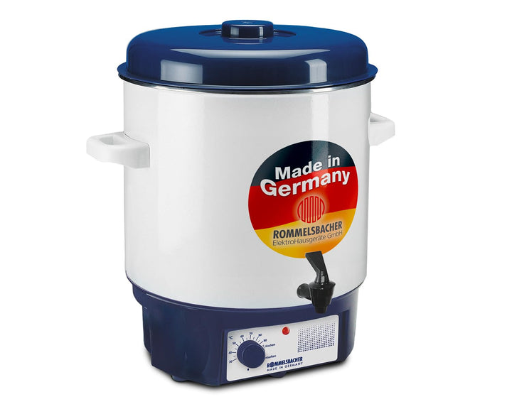ROMMELSBACHER Glühwein-/Einkochautomat KA 1801, MADE IN GERMANY, 2-Schicht-Emaillierung, 27 Liter/14
