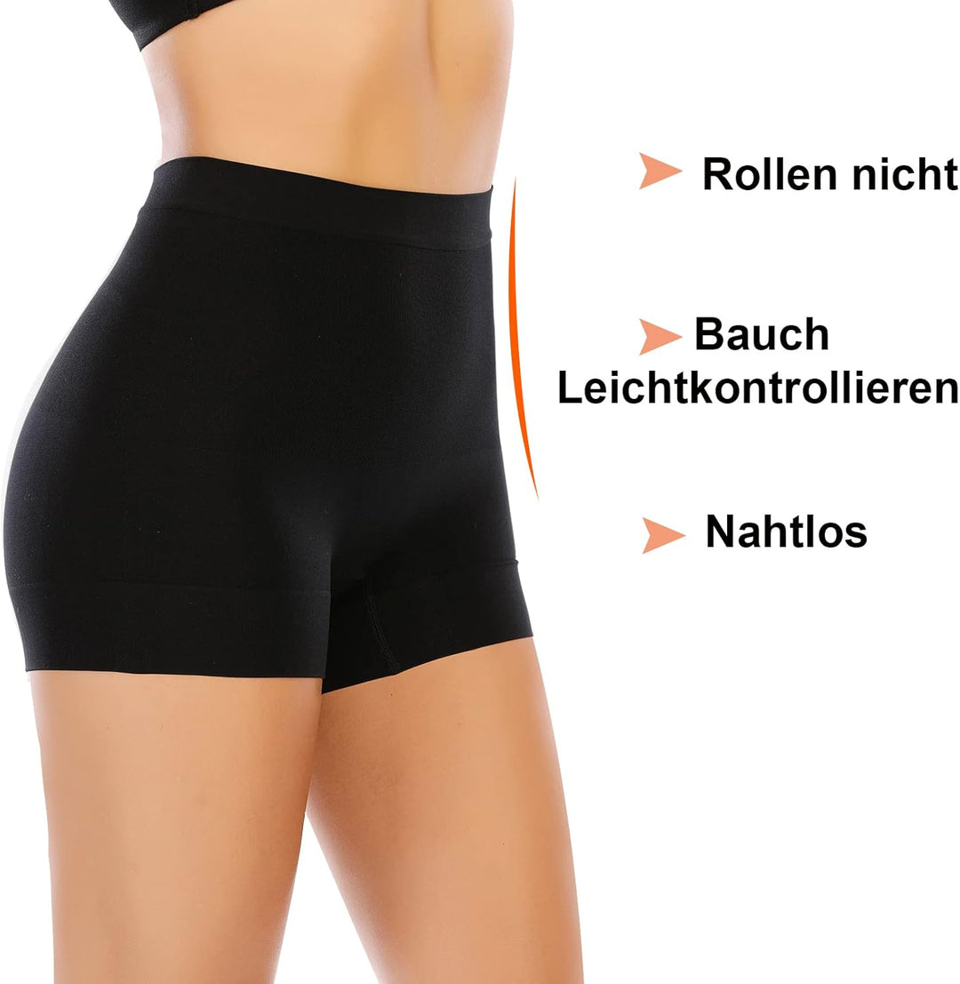 YARRCO Nahtlose Miederhose Leicht Formende Bauchweg Unterhose Damen Shapewear Kurze Leggings Miederp