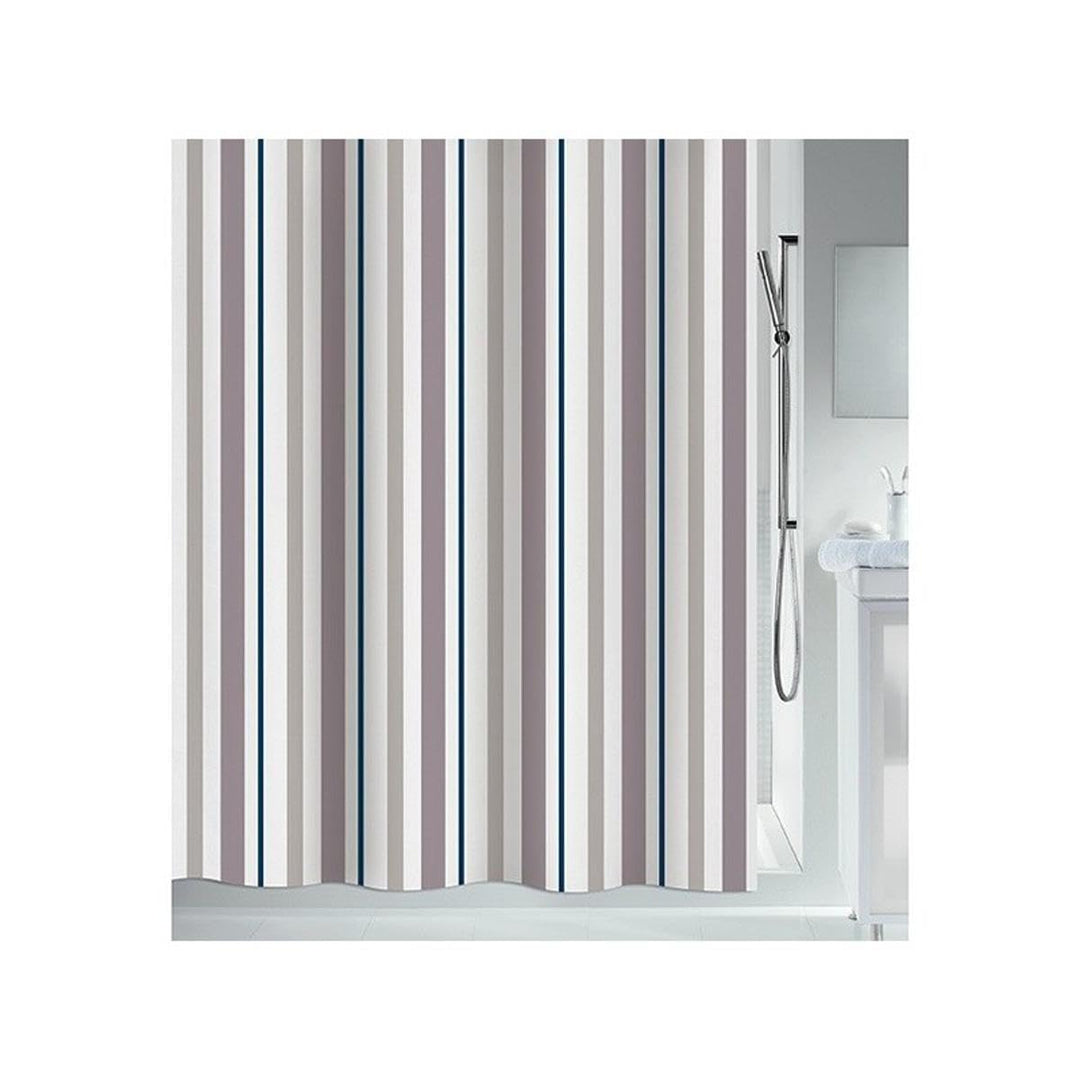 Spirella Anti-Schimmel Duschvorhang Biarritz Anti-Bakteriell, waschbar, wasserdicht Polyester/Baumwo