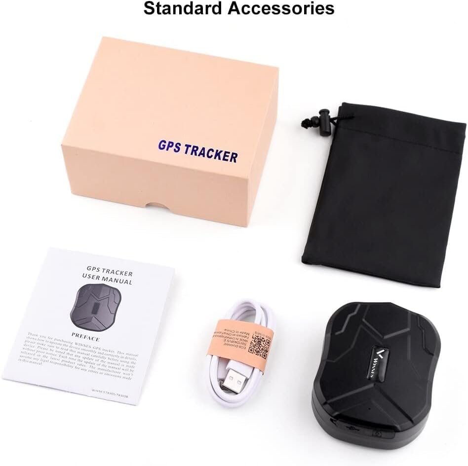 TKMARS GPS Tracker, 10000mah Batterie Tracker Locator für Auto Wasserdicht/GSM/GPRS Tracking Strong