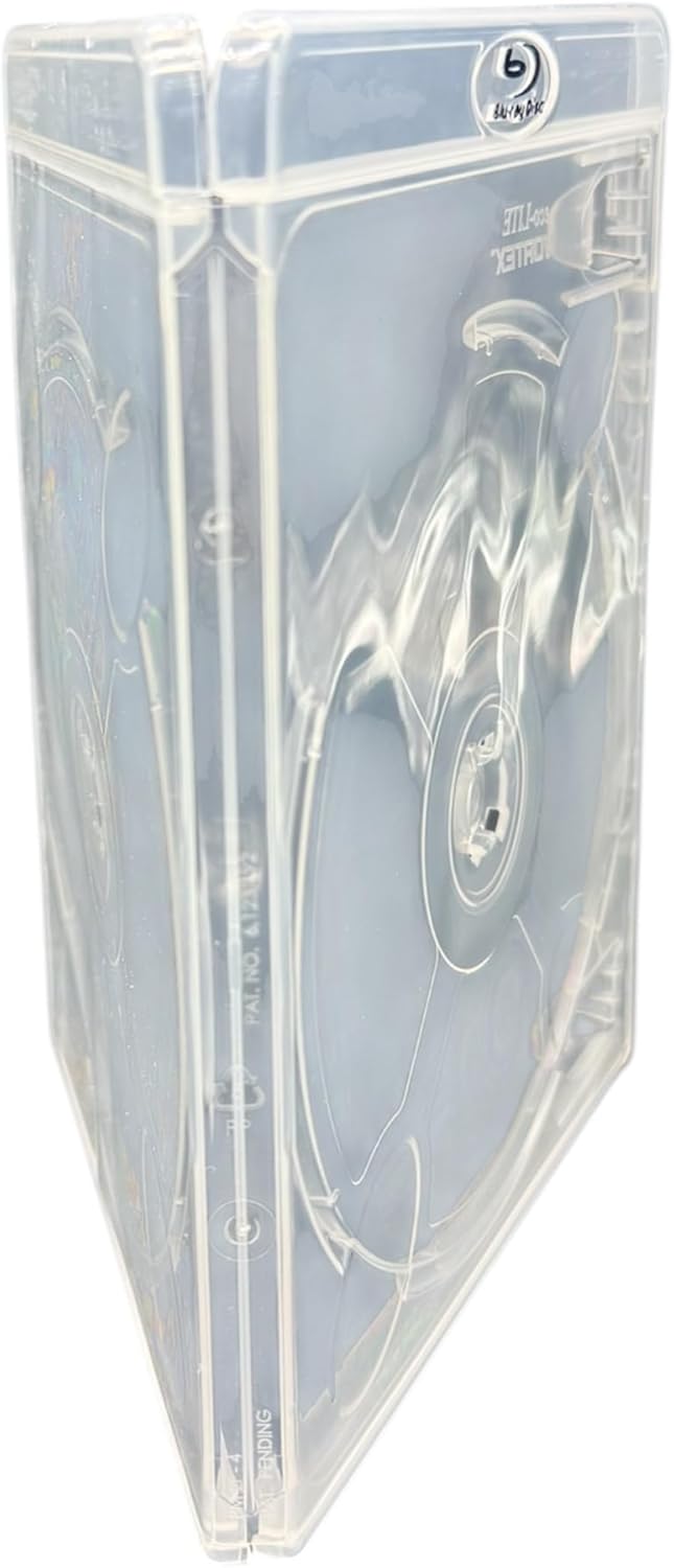 50 x Amaray Vortex Eco-Lite Double 3D Clear 2-Disc Blu-ray Hüllen in Dragon Trading Verpackung