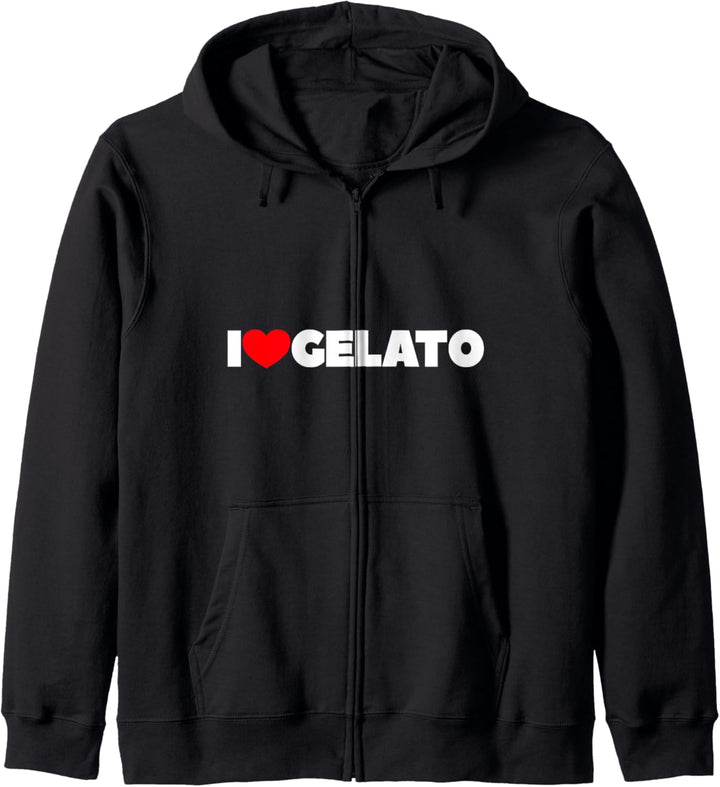 Ich liebe Gelato Kapuzenjacke