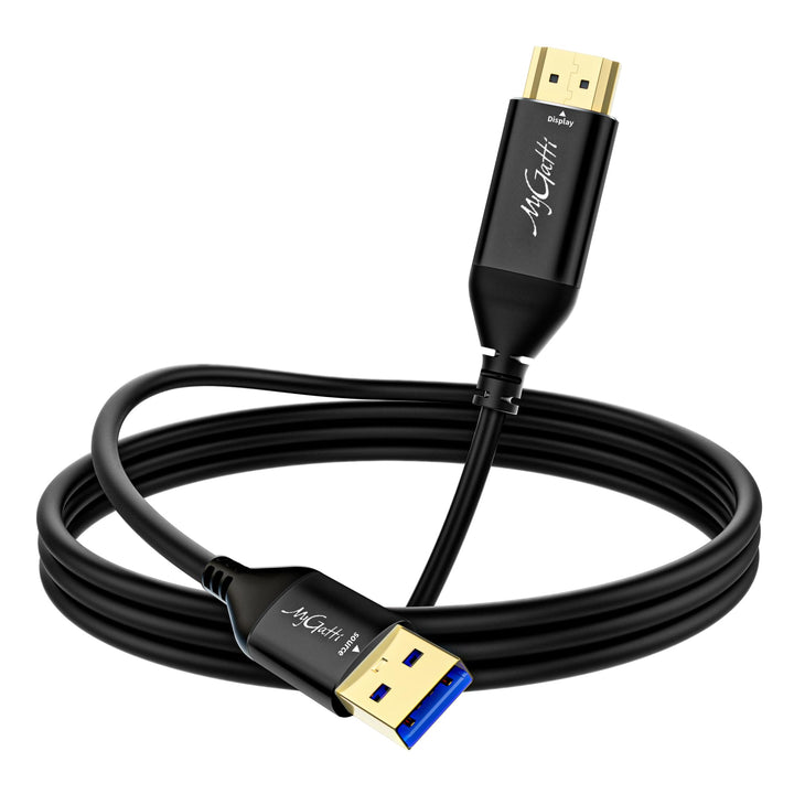 USB auf HDMI AdapterKabel 1m,Unidirektional USB A 3.0 Stecker auf HDMI Stecker,2K/1080P Full HD für