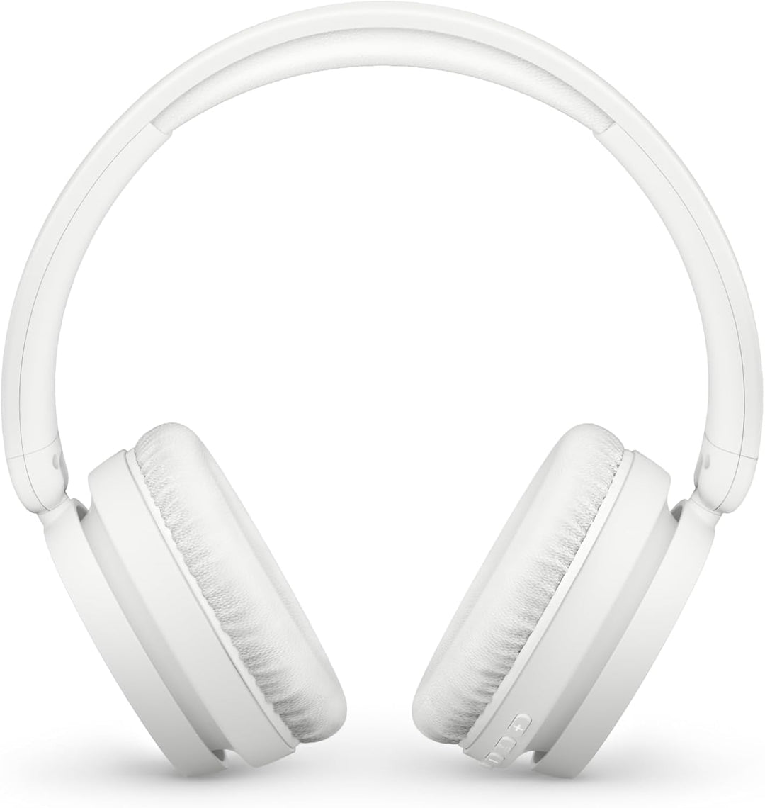 Philips TAH5219WT Leichter ohraufliegender kabelloser Bluetooth-Kopfhörer mit passiver Geräuschisoli