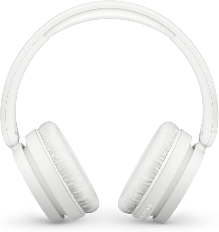Philips TAH5219WT Leichter ohraufliegender kabelloser Bluetooth-Kopfhörer mit passiver Geräuschisoli