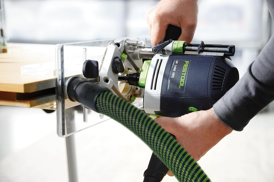 Festool Oberfräse OF 1400 EBQ-Plus (mit Spanfänger, Spannzangen, Seitenanschlag mit Feineinstellung,