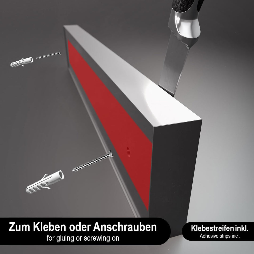 COM-FOUR® Messer Magnetleiste zur Wandmontage - Messerleiste magnetisch - Messerhalter für die Küche