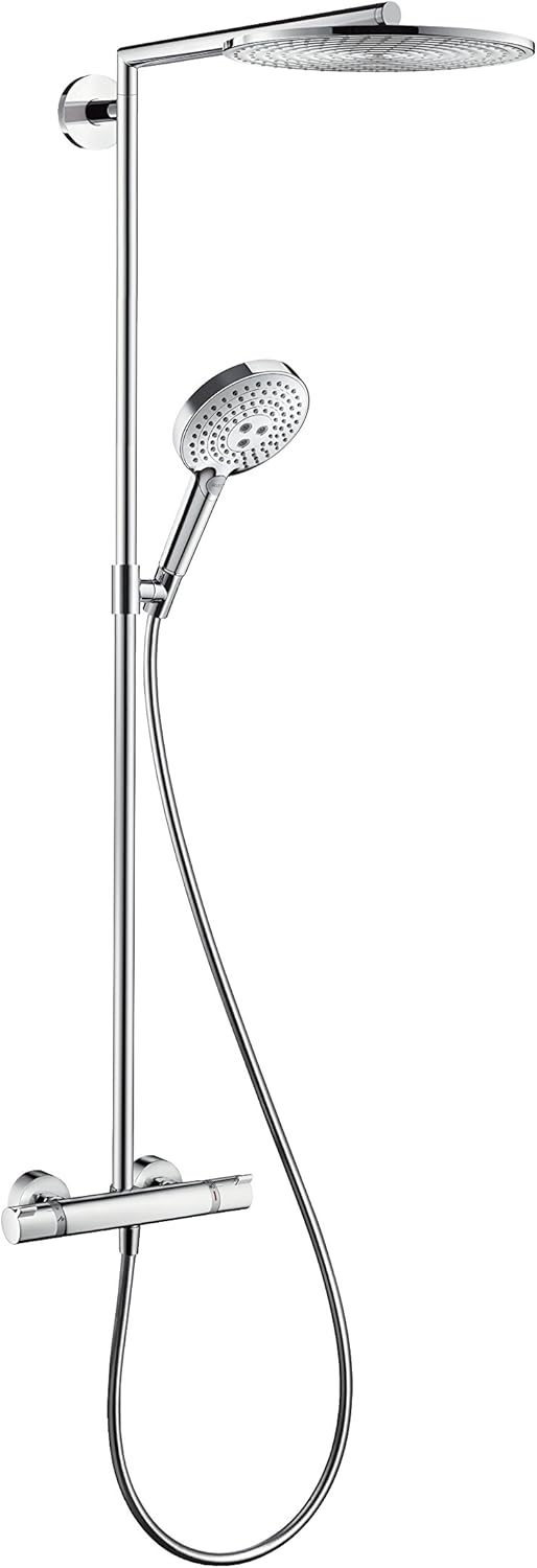 hansgrohe Raindance Select S 300 Duschsystem (3 Strahlarten) Chrom Chrom Kopfbrause mit 1 Strahlart
