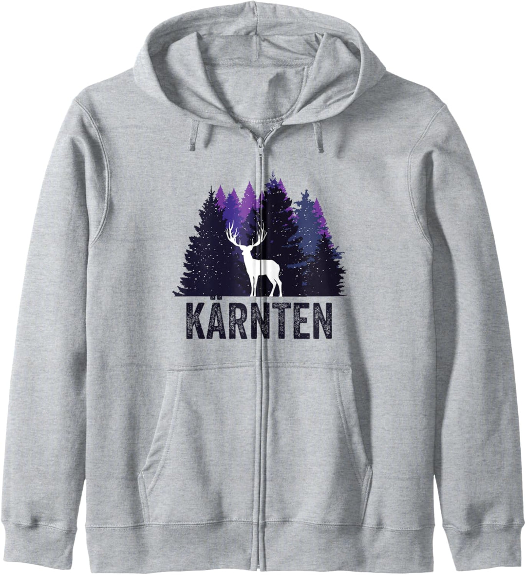 Kärntner Wander Design - Hirsch Im Wald - Kärnten Kapuzenjacke