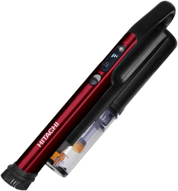 Hitachi Akkusauger PV-XH 4 PL AR, 225 AW, bis 50 Min. Laufzeit, LED Staubsuche, HEPA 13 (Rot), Rot