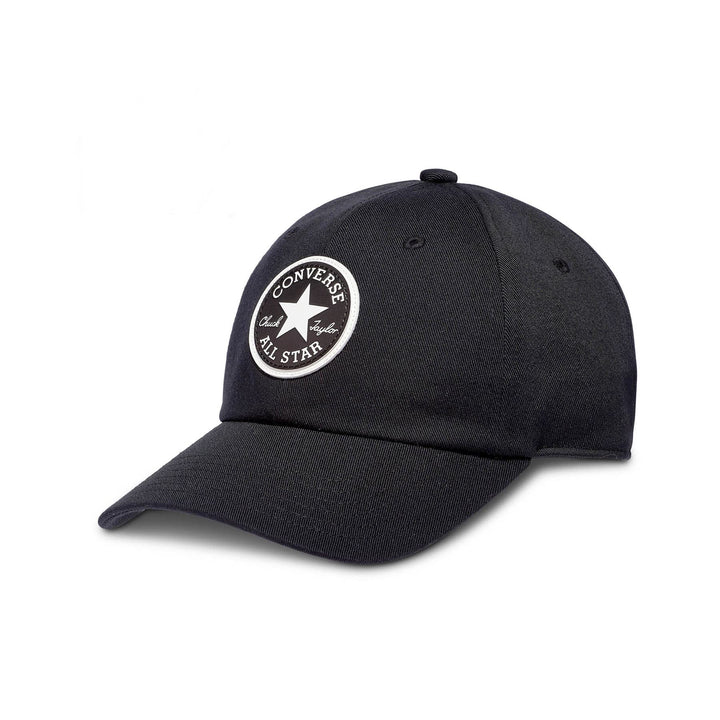 Converse Chuck Patch Baseballkappe aus recyceltem Polyester mit Strapback Einheitsgrösse Schwarz, Ei