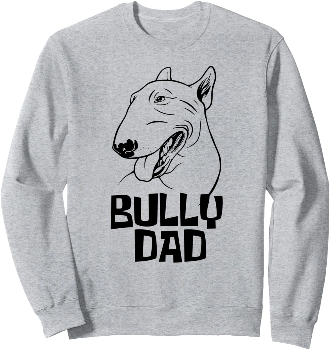 Lustige miniature Bullterrier Hunde - Herrchen Sweatshirt