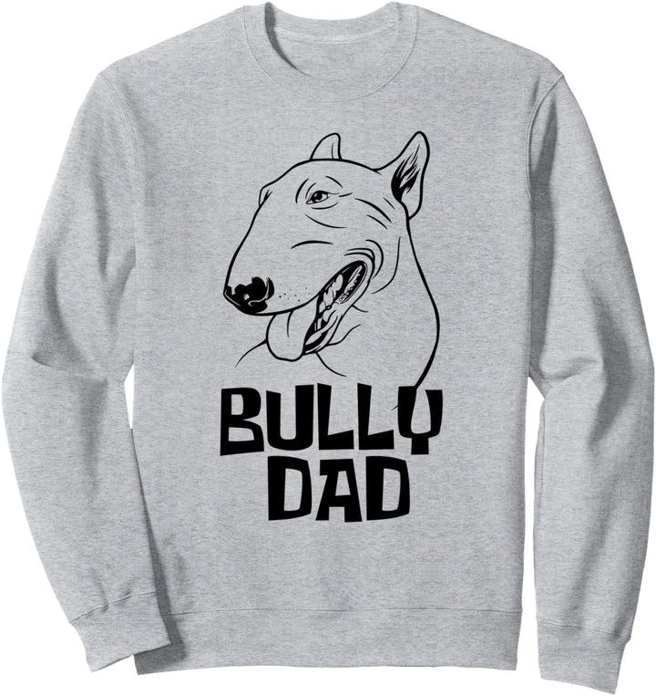 Lustige miniature Bullterrier Hunde - Herrchen Sweatshirt