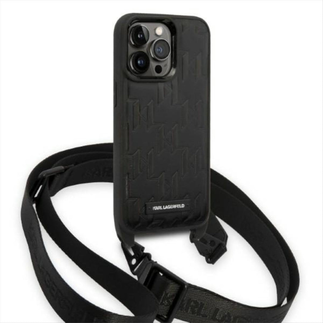 KARL LAGERFELD KLHCP14XSTMMK Hülle für iPhone 14 Pro Max 6,7" hardcase Schwarz M