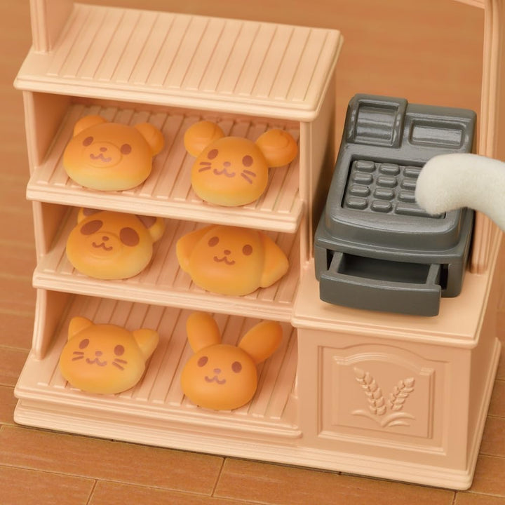 Sylvanian Families 5536 Bäckerei Set für Starter Haus - Puppenhaus Spielset