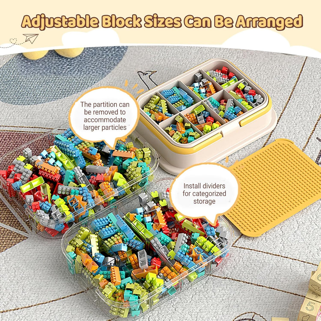 Gilt für Aufbewahrungsbox für Lego Bausteine Ablagefächer Stapelbar Kisten Spielzeug Aufbewahrung,4