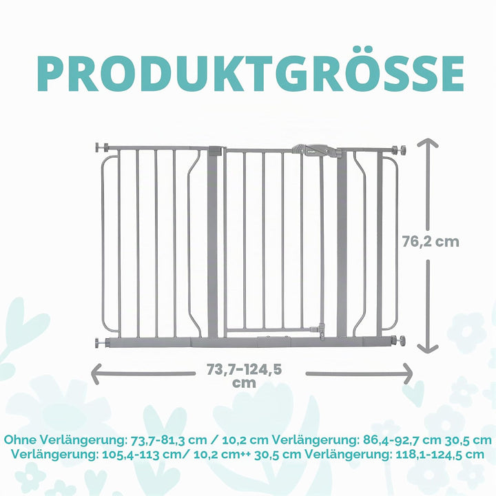 Regalo Easy Step Extra Wide Baby Gate Platinum, Platinum