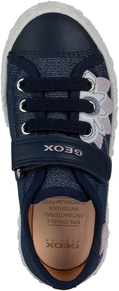 Geox Mädchen Jr Ciak Girl Sneaker 28 EU Navy, 28 EU Navy