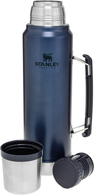 Stanley Classic Legendary Thermosflasche Edelstahl 1L - Thermos Hält 24 Stunden Heiss oder Kalt - Ed